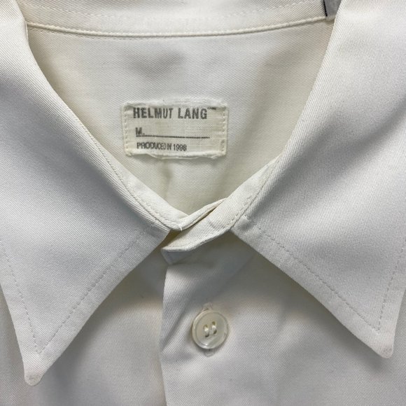 Men's vintage Helmet Lang short sleeve dress shirt with shoulder detail 1998 - Picture 1 of 5